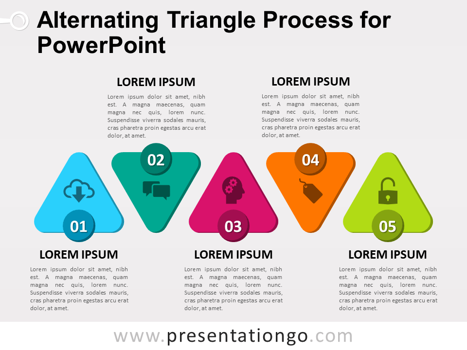 Free Alternating Triangle Process for PowerPoint