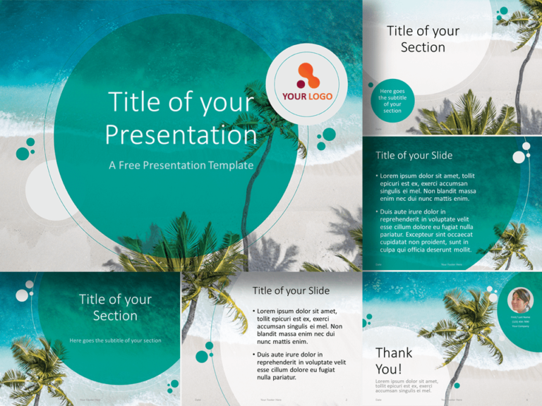 Free Beach Template for Google Slides and PowerPoint