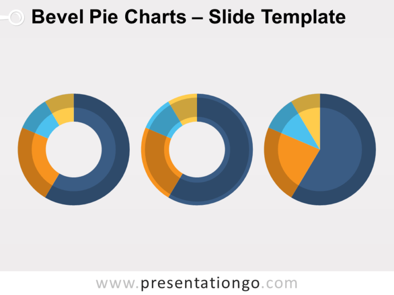 Free Bevel Pie-Charts for PowerPoint