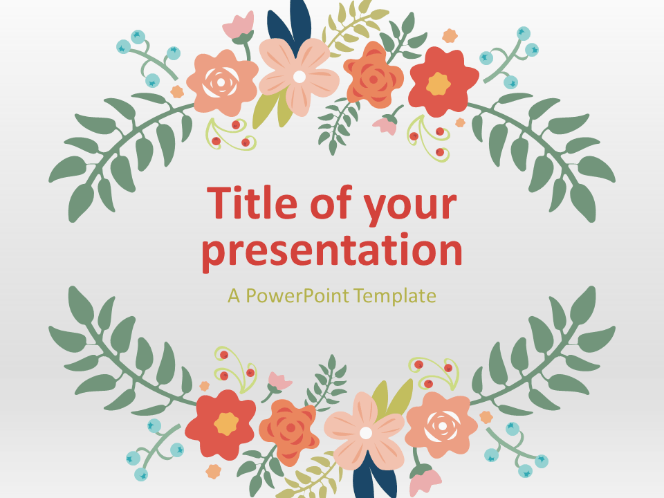 Free Floral Spring PowerPoint and Google Slides Template