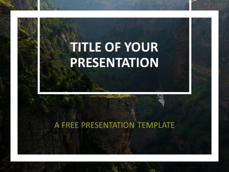 Free Gorge Template for PowerPoint