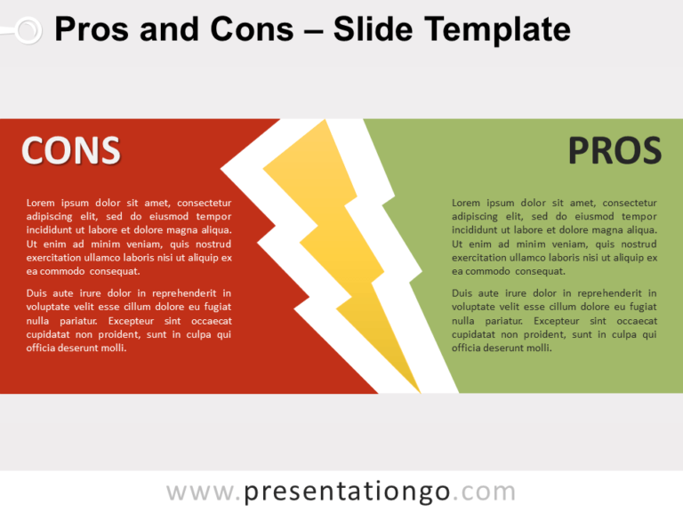 Free Pros and Cons for PowerPoint