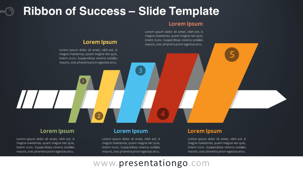 Free Ribbon of Success Graphics for PowerPoint and Google Slides
