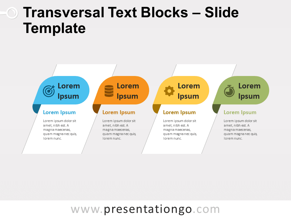 Free Transversal Text Blocks for PowerPoint
